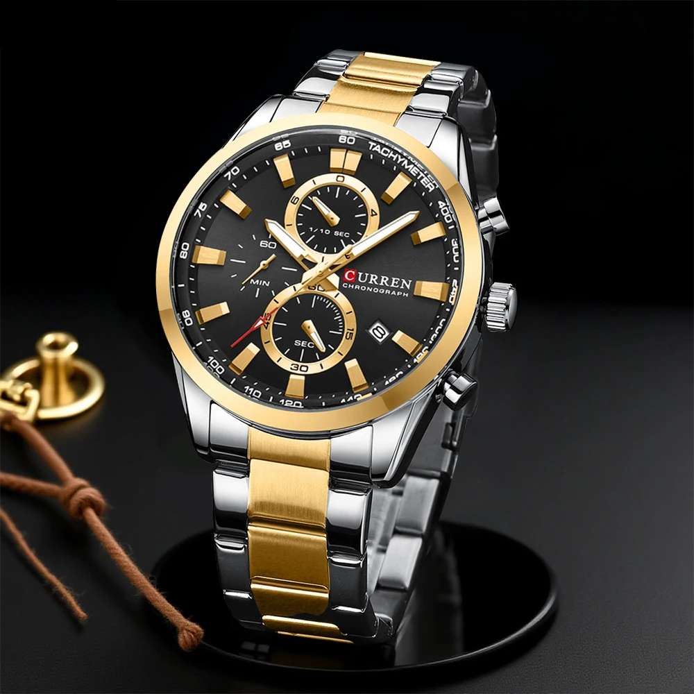 Jewelry Watch - CURREN 캐주얼 쿼츠 크로노 스포츠 시계