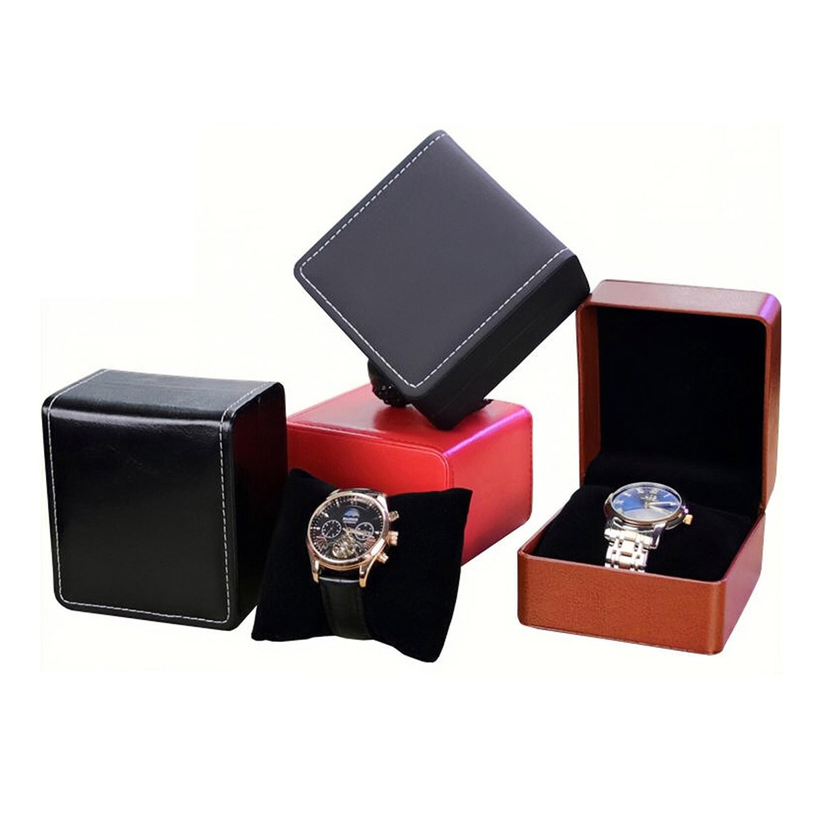 Best Jewelry Watches Women - 패션 가죽 시계 상자 케이스, 거치대