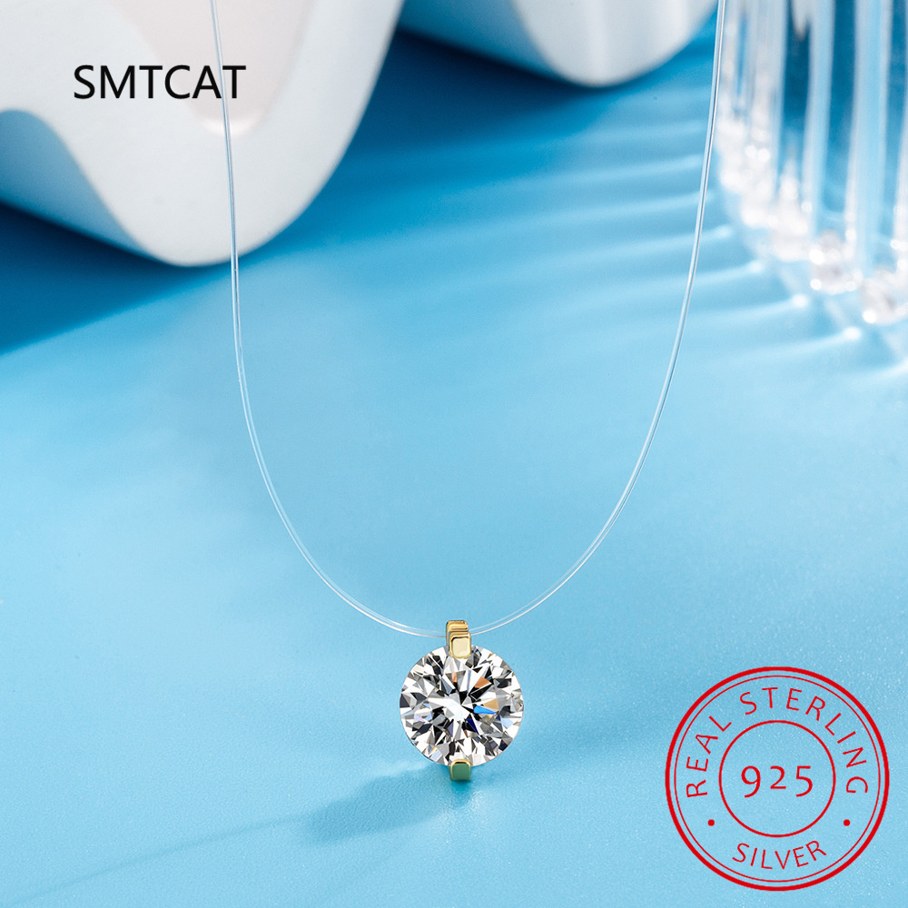 여성용 D 컬러 모이사나이트 목걸이, 스파클링 랩 다이 - Crystal Choker Necklace 리뷰 및 가격