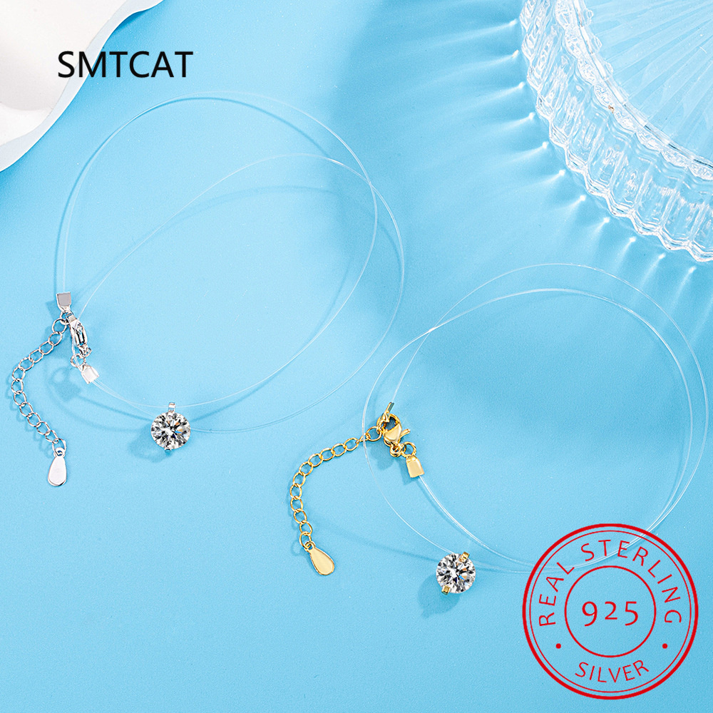 여성용 D 컬러 모이사나이트 목걸이, 스파클링 랩 다이 - Crystal Choker Necklace 리뷰 및 가격