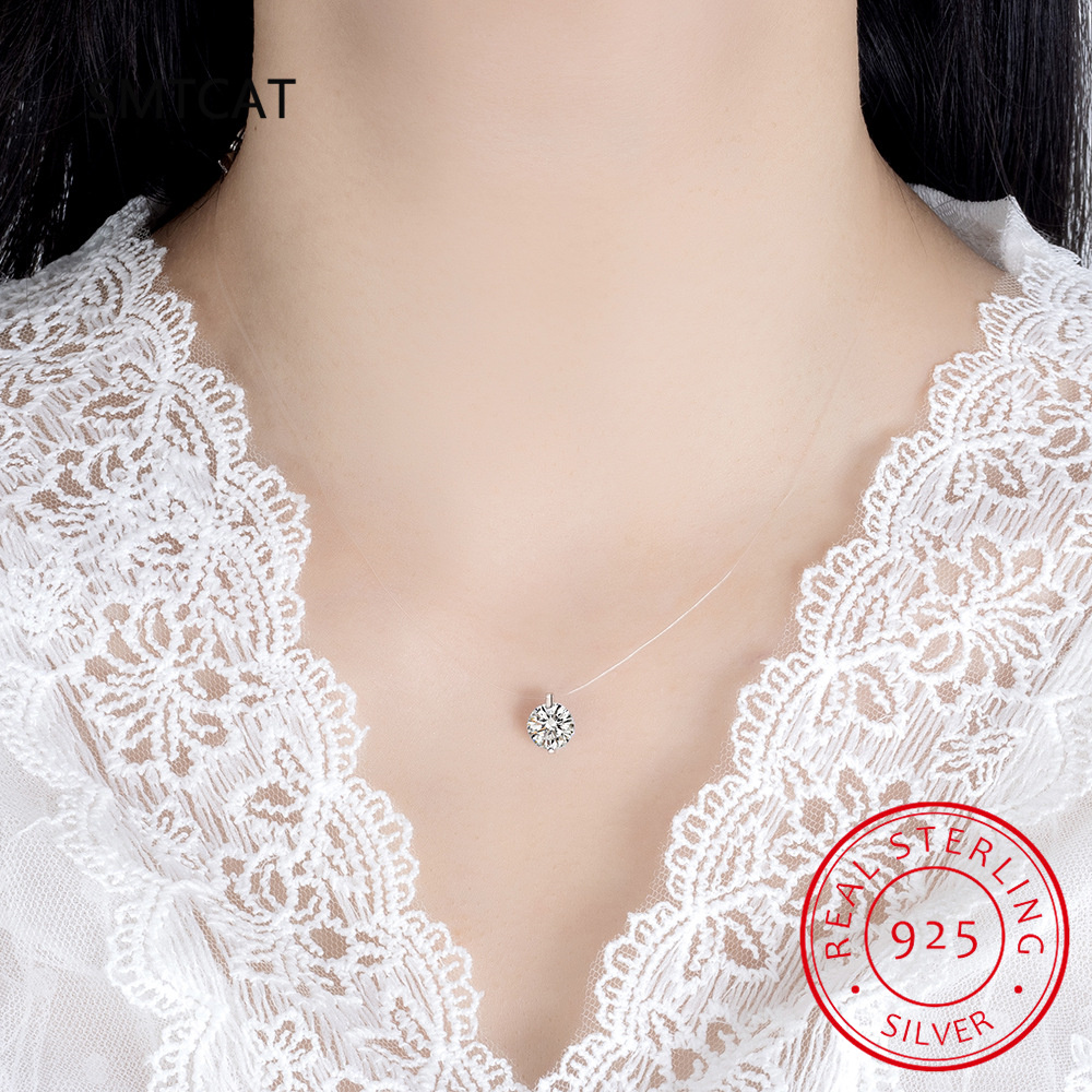 여성용 D 컬러 모이사나이트 목걸이, 스파클링 랩 다이 - Crystal Choker Necklace 리뷰 및 가격