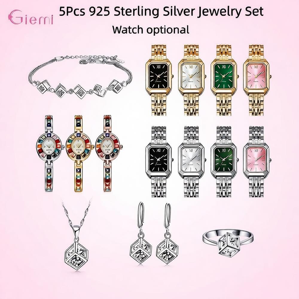 예쁜 925 스털링 실버 기하학 크리스탈 지르콘 목걸이 - Best Jewelry Watches Women 리뷰 및 가격