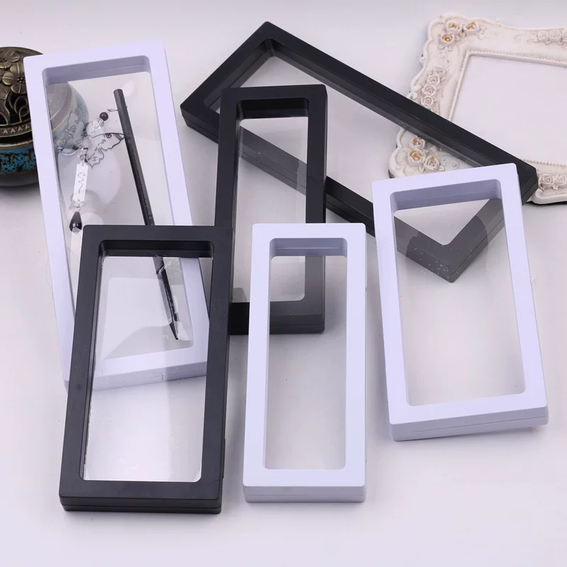 검정색 10개, 투명 플로팅 프레임 디스플레이 랙, 플 - Jewelry Watches Box 리뷰 및 가격