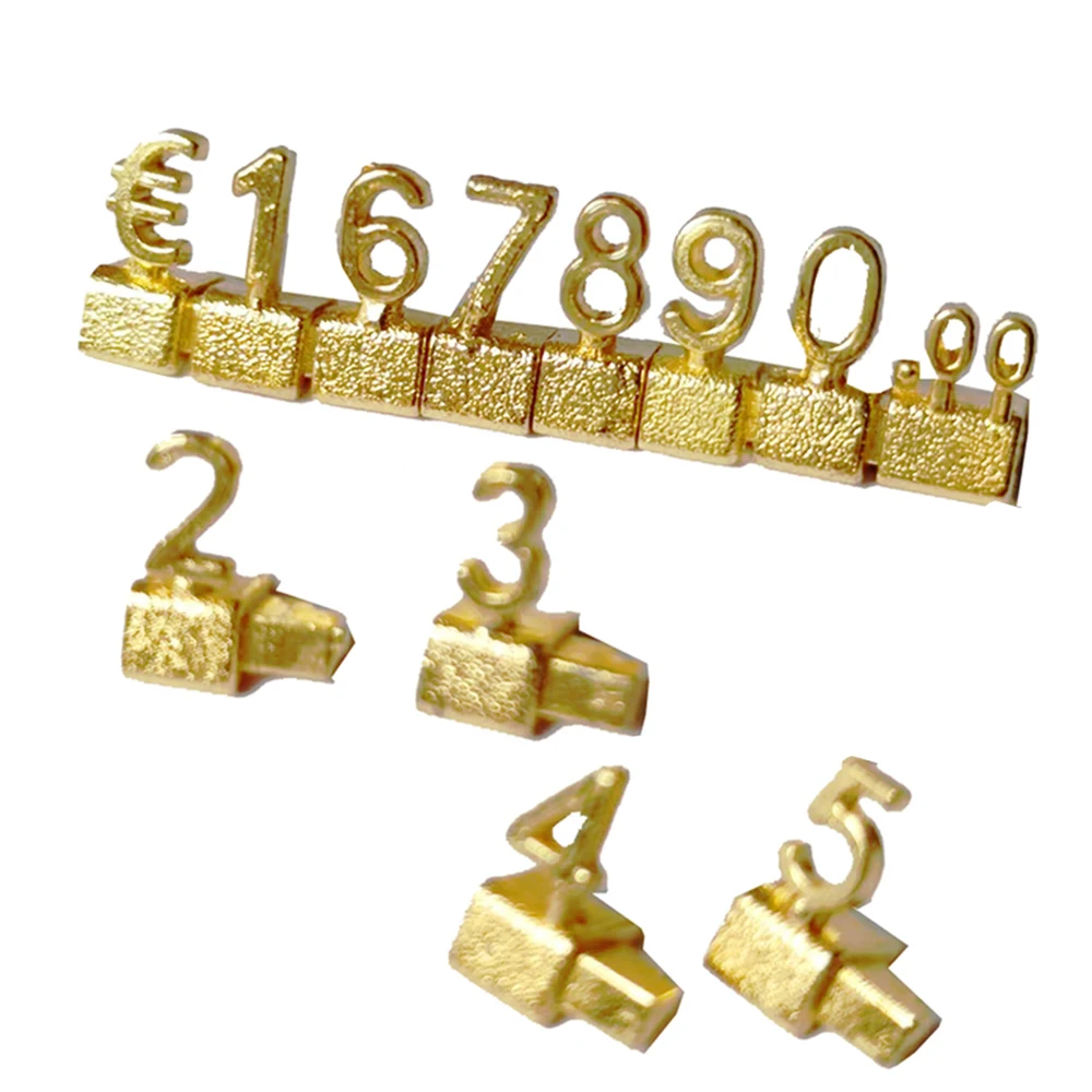 골드 3D 결합 가격 태그 조정 가능한 숫자 기호 큐브 - Jewelry And Watches Store 리뷰 및 가격