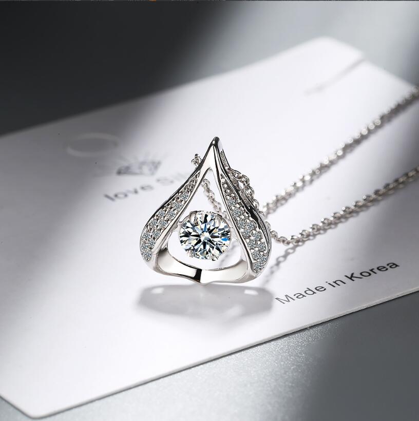 0.5 CT 모이사나이트 헤일로 펜던트 목걸이 여성용  - Crystal Choker Necklace 리뷰 및 가격