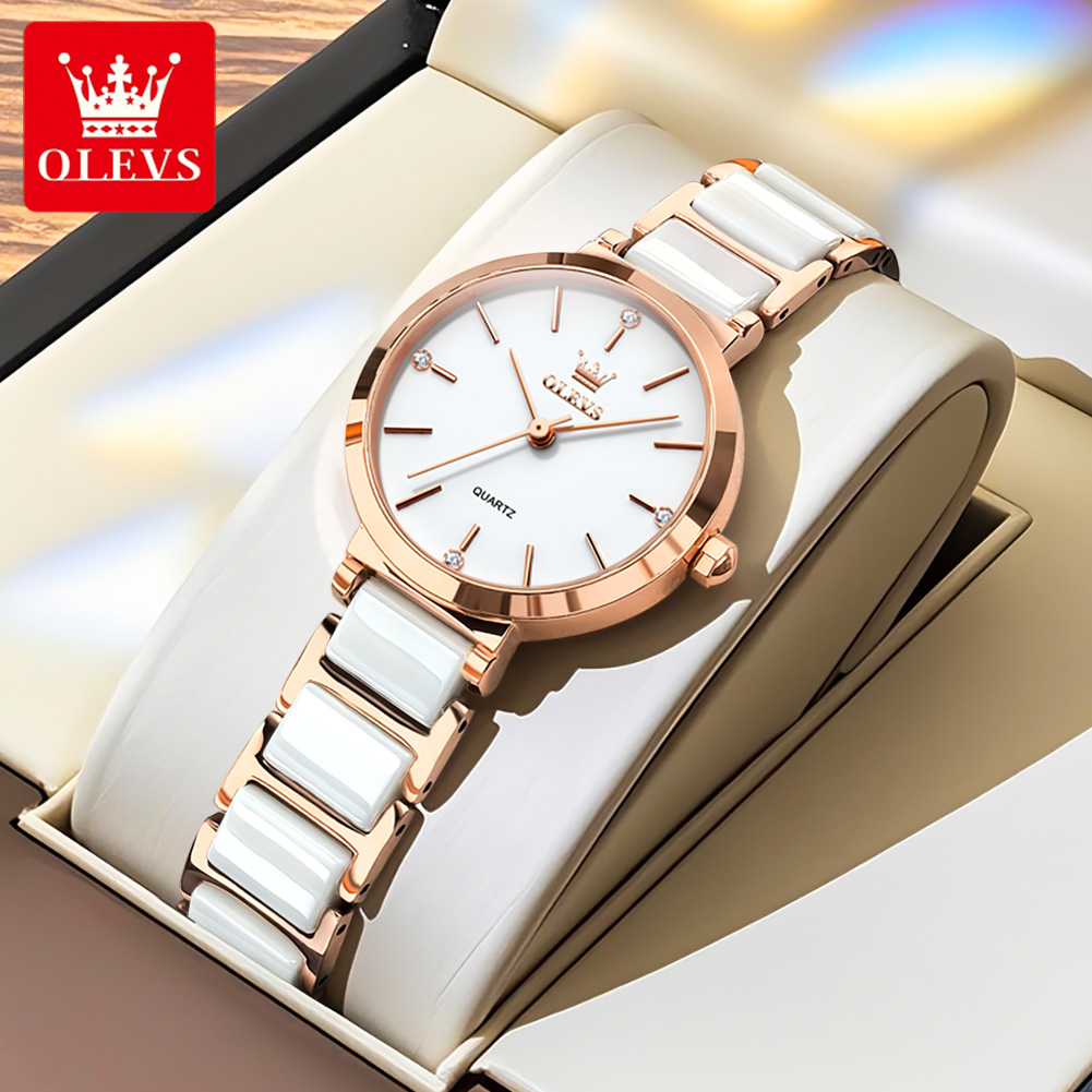 OLEVS 여성 시계 5877 고급스러운 우아한 쿼츠  - Jewelry Watch 리뷰 및 가격