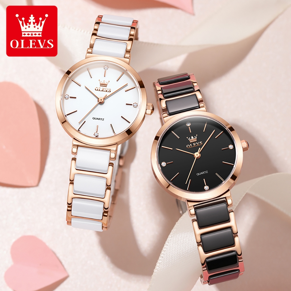 OLEVS 여성 시계 5877 고급스러운 우아한 쿼츠  - Jewelry Watch 리뷰 및 가격