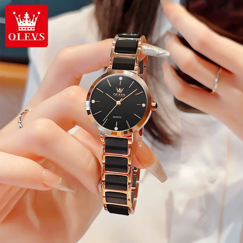 OLEVS 여성 시계 5877 고급스러운 우아한 쿼츠  - Jewelry Watch 리뷰 및 가격