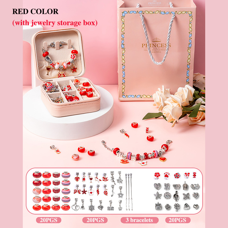 DIY 비즈 팔찌 세트 (보관함 포함) 여자아이 선물용 - Jewelry Y Watches 리뷰 및 가격