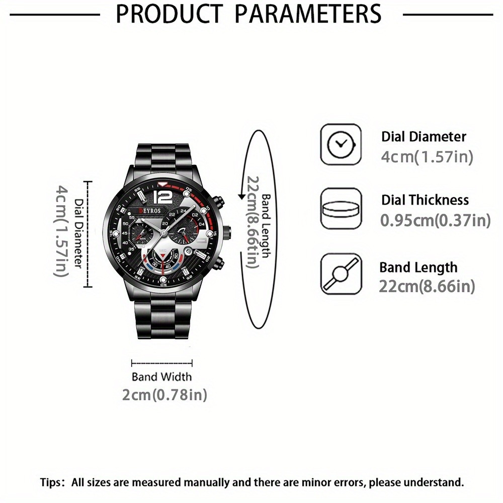 3 개/대 패션 남자 시계 블랙 합금 아날로그 남성 시 - Best Jewelry Watches For Men 리뷰 및 가격