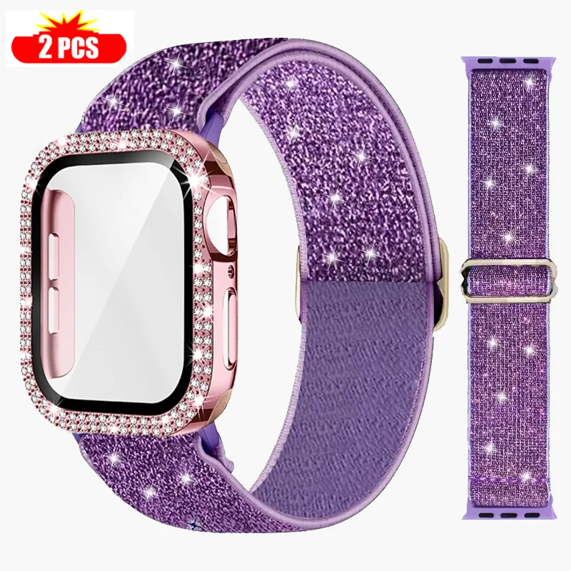 Apple Watch 용 밴드 + 케이스 45mm 41 - Jewelry Smart Watches 리뷰 및 가격