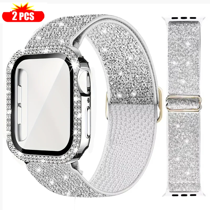 Apple Watch 용 밴드 + 케이스 45mm 41 - Jewelry Smart Watches 리뷰 및 가격