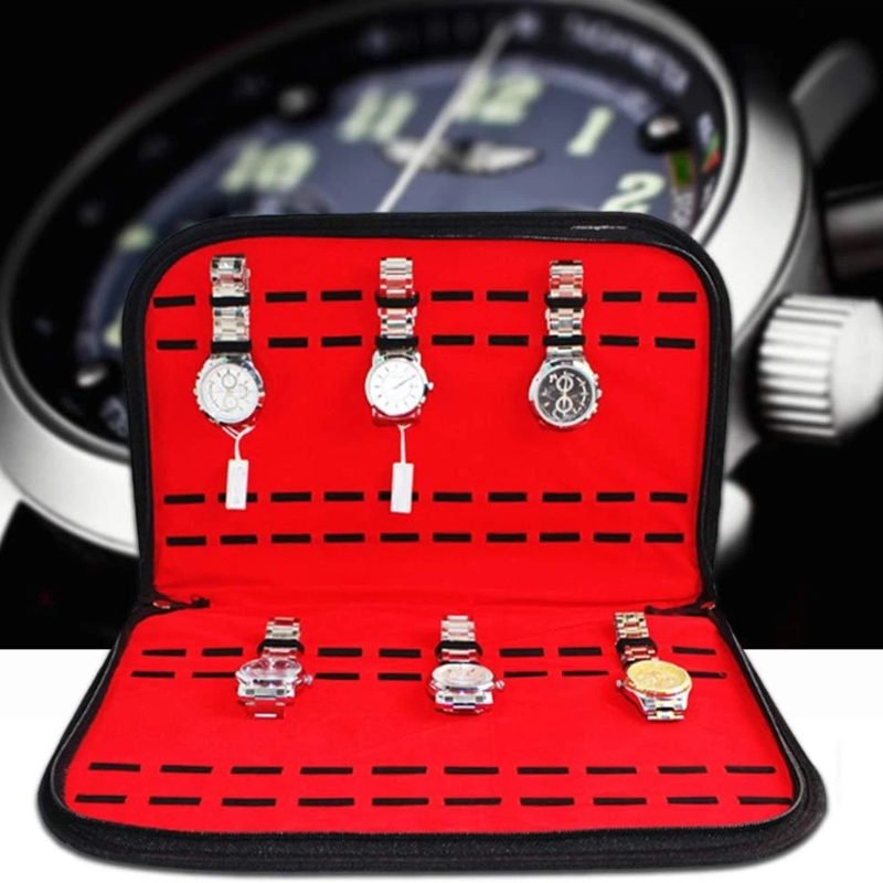 20 슬롯 시계 보관 가방 편리한 여행용 시계 파우치  - Jewelry Watches Box 리뷰 및 가격