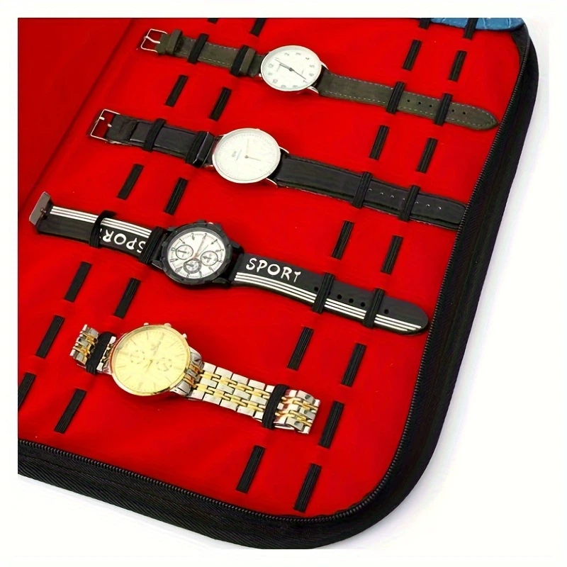 20 슬롯 시계 보관 가방 편리한 여행용 시계 파우치  - Jewelry Watches Box 리뷰 및 가격