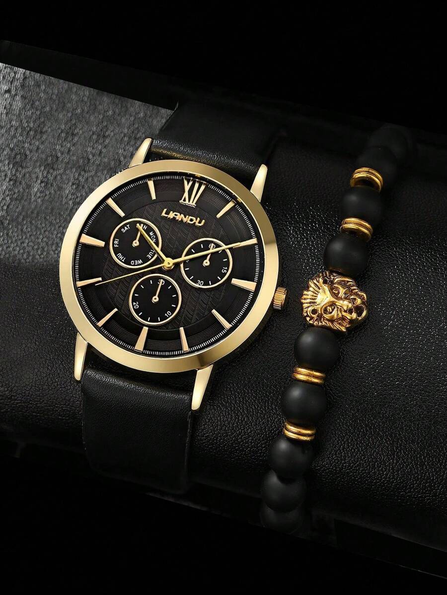 리안두 리안두 1세트 남성 패션 캐주얼 쿼츠 라운드 다 - Jewelry Watch 리뷰 및 가격