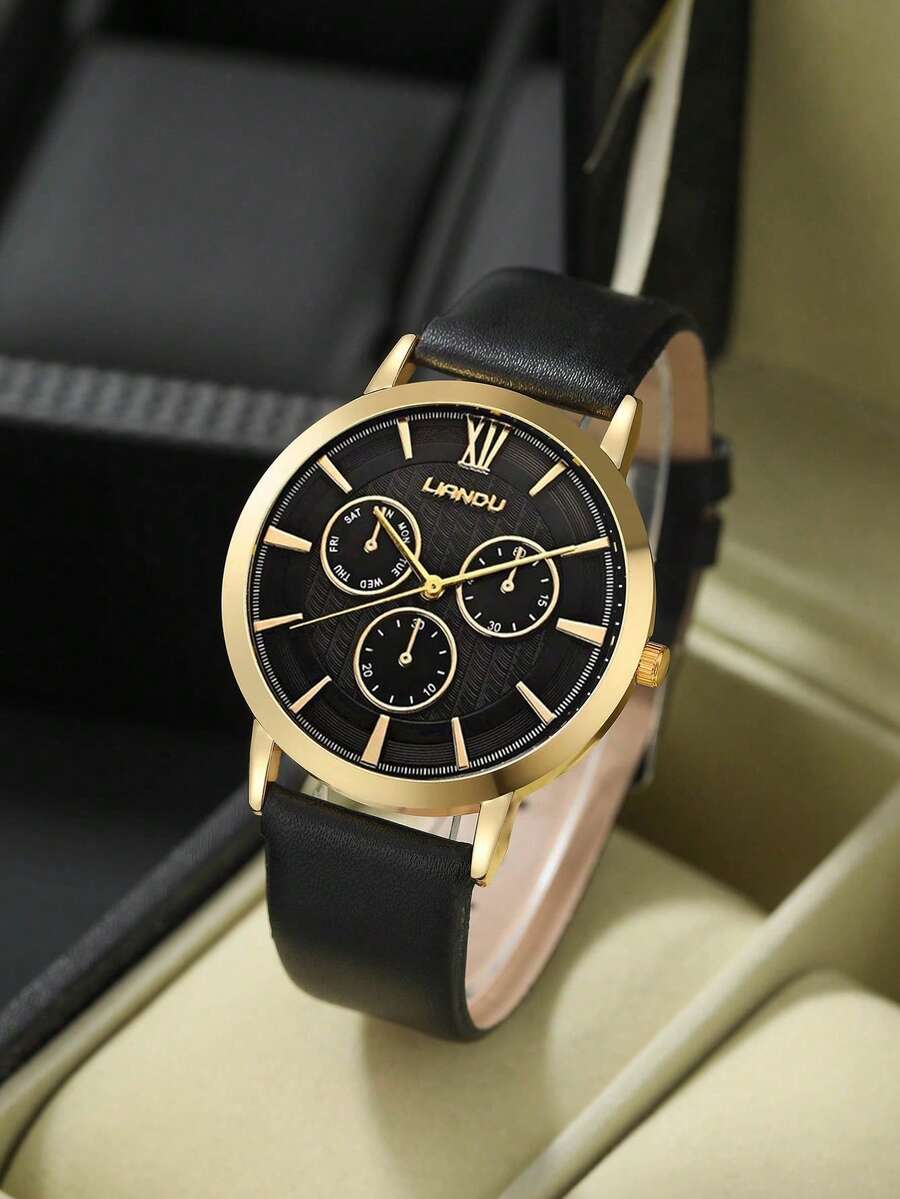 리안두 리안두 1세트 남성 패션 캐주얼 쿼츠 라운드 다 - Jewelry Watch 리뷰 및 가격