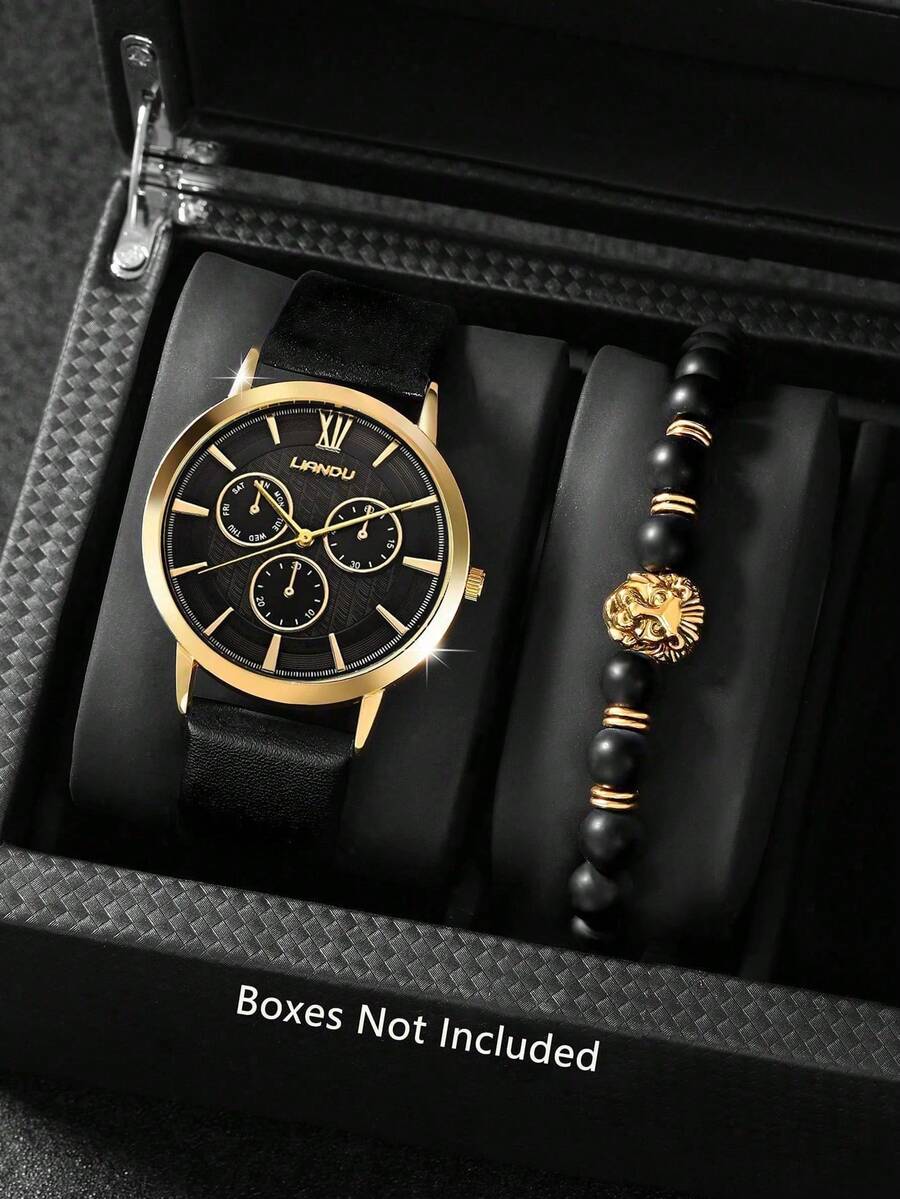 리안두 리안두 1세트 남성 패션 캐주얼 쿼츠 라운드 다 - Jewelry Watch 리뷰 및 가격
