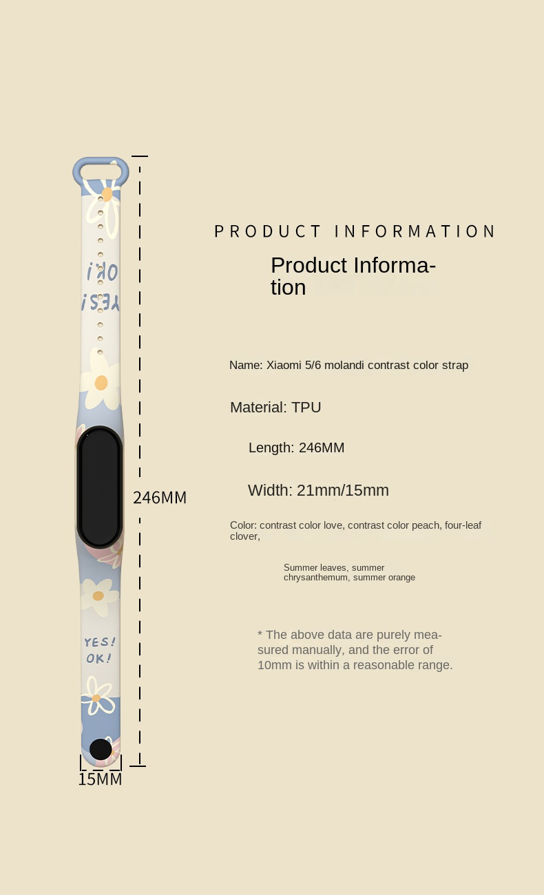 HeroIand Morandi 인쇄 패턴 스트랩 Xia - Jewelry Smart Watches 리뷰 및 가격