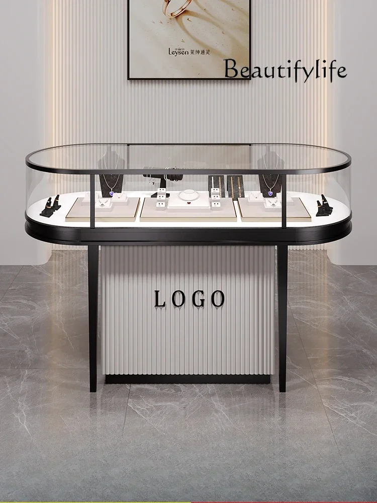 Y형 타원형 스테인리스 스틸 주얼리 진열장 부채꼴 곡면 - Jewelry Y Watches 리뷰 및 가격